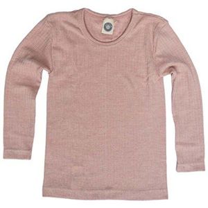 Cosilana, Kinderonderhemd met lange mouwen, 45% KBA katoen, 35% kbT-wol, 20% zijde, roze gemêleerd, 116