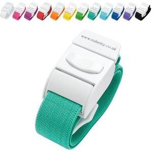 ROLSELEY Hoogwaardig medisch tourniquet met snelsluitgesp en latexvrij polyester elastiek voor verpleegsters, verloskundigen, paramedici, flebotomist, medische studenten en dokter (blauwgroen)