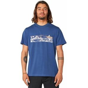 Rip Curl T-shirt met korte mouwen voor heren, blauw