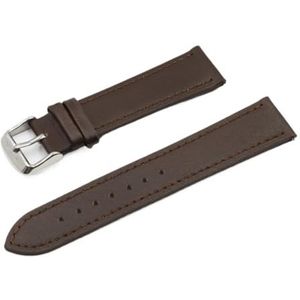 LUGEMA 18 19 20 Mm Lederen Horlogeband 22 Mm 24 Mm Zacht Zwart Blauw Bruin Horlogeband Met Snelsluiting Polsband #E (Color : Coffee 2, Size : 18mm)