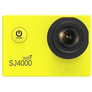 SJ4000 WiFi Sports Action Camera 1080P 2,0 inch scherm Full HD Diving 30M Waterdichte mini-camcorder F11.11C (Bundle : Option 6, Color : Yellow)