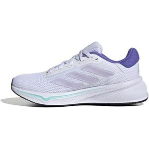adidas Women's Response Running Sneaker, White/Purple Tint/Flash Aqua, 8.5