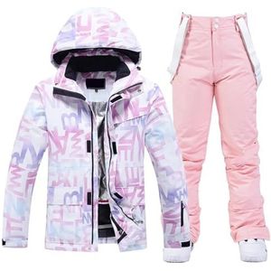 AYWTIUN Skipakken voor dames, skipak voor dames, winter, winddicht, waterdicht, snowboardjas, broek, sneeuwwandelen, kleding, vrouwelijk, sneeuwpak (2, L)