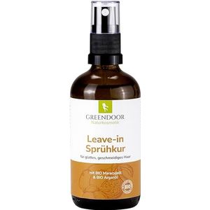 GREENDOOR Leave-in Spuitkuur voor haar, zonder siliconen, hydraterende haarkuur om te sproeien, voor uitstekend verzorgd en zeer goed kambend haar