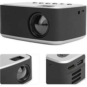 Lazmin112 1080P ondersteunde draagbare projector, led-videoprojector, mini-thuisbioscoop met AV/USB/HD-multimedia-interface/micro-USB (EU-plug)