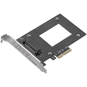 Allowish U2 naar PCIe 4.0 x4 Riser uitbreidingsadapterkaart PCI Express 4x U.2 SFF-8639 Adapter voor Intel 2,5 inch NVMe U2 SSD