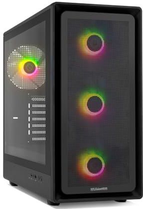 ATX Semi-toren doos Nox-Xtreme NXHUMMERAEROBK Zwart