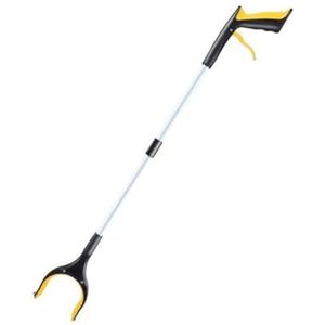 Grijptang Grijper Picker Met Lange Steel Opvouwbare Roterende Grijper Reacher Grijpergereedschap Visserijafvalkiezer Grijptang Antislip(Yellow)