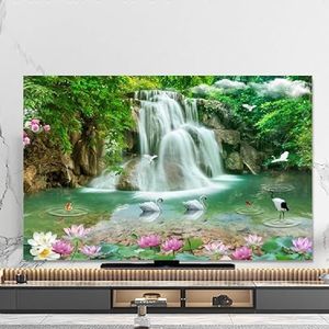 TV-stofkap voor binnen, 32""-80"" TV-hoes met schilderpatroon, TV-stofkap voor binnendisplay, stofdicht scherm, anti-krasbescherming TV-hoes(Color5,40-43inch)