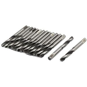 HQABCUTR 15 stuks boortjes 5mmx56mm M42 snelstaal met 2 snijkanten for gatenzaagas