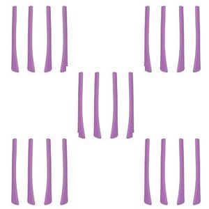 5 Set van 4 Stuks Brillen Bril Oorsokken Oor Tips Zachte Siliconen Gemakkelijk Installeer Paars, 6,9 x 0,7 cm