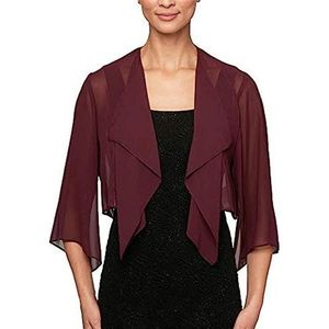 Bolero Dames Feestelijk,Dames Polyester Kant Bolero Haalt Zijn Schouders Op Cropped Tops Korte Mouw Vest Open Voorkant Sheer Haalt Zijn Schouders Op Schouder Jas Mantel Avondfeest Cover-Up Voor Jurk