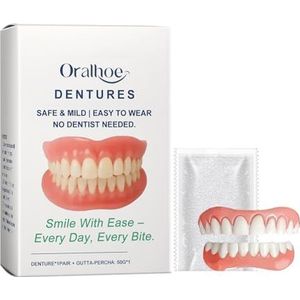 Siliconen Protheseset - Kunstgebit - 2PCS - Comfortabel en Natuurlijk Oogend