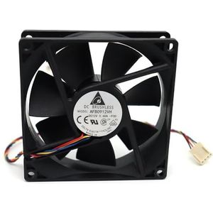 Voor AFB0912VH = AUB0912VH 9cm 90mm 90 * 90 * 25MM 9225 DC 12V 0.60A 4-pins pwm computer cpu koelventilatoren(AFB0912VH)