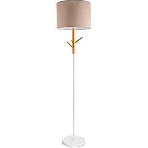 Pauleen 48085 Grand Romance staande lamp max. 20W E27 Wit/beige 230V stof/metaal/hout