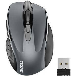TECKNET Draadloze Muis - 2,4 G - 2600 dpi - 6 Toetsen - Nano-Ontvanger