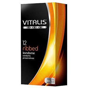 Vitalis ribbed, 12 stuks condooms, 12 stuks