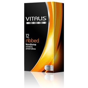 Vitalis ribbed, 12 stuks condooms, 12 stuks
