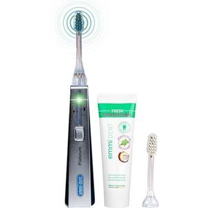 Emmi-dent - Platinum - Elektrische Tandenborstel - 96 Miljoen Trillingen - Starterset Carbon