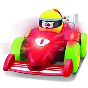 BBJunior 16-89021 Push & Glow Formula Fun Speelgoedauto met licht en geluid, rood