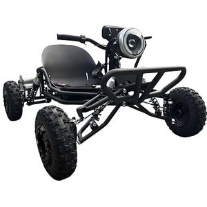 48 V 10,4 Ah accu, elektrische all-terrain kart voor volwassenen en kinderen vanaf 10 jaar, 37 mph, recreatief speelgoed (zwart)