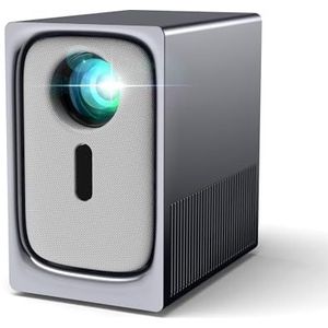 Mini-projector voor thuisbioscoop, 4K, draagbare smart-projector, 15.000 lumen, automatische verticale correctie, HD 1080P