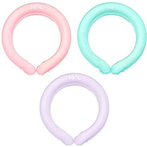 Comfortabele Nek Koelbuis Zomer Draagbare Koeling Nek Wraps Handsfree Koude Gel Herbruikbare Nekkoeler voor Vrouwen en Mannen (Blauw)