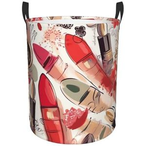 Cosmetische lippenstift parfum kunst wasmand met handgrepen, opvouwbare wasmand Oxford doek vuile kleding mand waterdichte kleding speelgoed opslag bak organizer voor slaapkamer badkamer slaapzaal