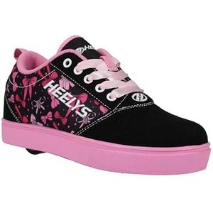Heelys Pro 20 Emb Prints schoenen met wieltjes, zwart/lichtroze/roze, 35 EU
