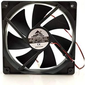 LMNCBVYA AMBEYOND 12V 120mm Cooling Fan - AV-F12025HS 0.30A 2-Wire Fan for PC and Electronics Cooling