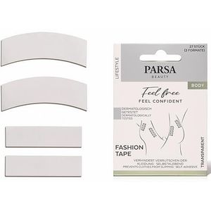 PARSA BEAUTY Fashion Tape - 27 stuks à 8,5 cm - Perfecte grip en comfort - Borsttape voor elke gelegenheid - Body Tape voor dames - Hoogwaardige functionaliteit