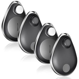 lulaven UtagPro GPS-tracker, 4-pack, sleutelzoeker werkt met Apple Find My (alleen iOS), IP67-waterdicht, privacybescherming, verloren modus, Bluetooth-tracker voor kleding, sleutels, rugzak, bagage