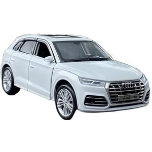1:32 Geschikt for Audi Q5 SUV legering modelauto gegoten metalen speelgoedvoertuig met geluidseffecten en lichtfunctie simulatieserie geschikt for geschenken en collecties (Size : White)