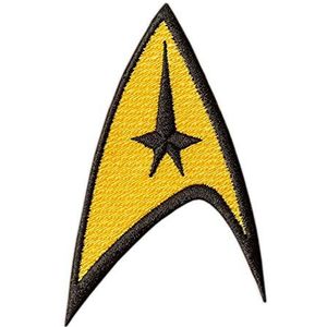 Star Trek Embleem Patch - Starship Duty Insignia - TV Series Logo - Geborduurde Iron On Patches - Maat: 2,6 x 3,5 cm