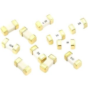 5/10/20 STKS Goud en Zilver 1808 125V 250V AC 0451 SMD snelle zekering 0,5 A 500 mA 1A 2A 3A 4A 5A 6,3A 8A 10A 12A 15A 500MA 750MA 2410 super snel (Kleur: 3A, Maat: 1808_200) PCS)