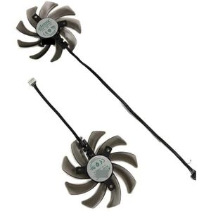 2 stuks GPU VGA-videokaartkoelerventilator, grafische kaarten, GA91S2U, voor Gainward RTX 2060 voor SUPER voor Ghost OC(Type B GA91S2U)