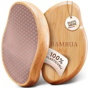 BAMBUA Eeltverwijderaar - (100% Anti-Eelt Effect) Eelt Verwijderen Voet - Voor voetverzorging voor mooie voeten - Effectief Nano Glas - Professionele Voetrasp - Premium Voetvijl (Roze)