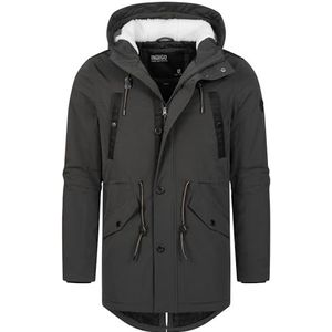 INDICODE JEANS - Benicio - Tussenparka - Kaki/Zwart - Warm Gevoerd