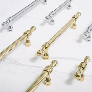 INOFANTH Gepolijst zilver/gouden kastgrepen T-knoppen lade trekt vintage keuken kast handvat kledingkast hardware T-bar trek 1 stuk (kleur: C-3777-160)