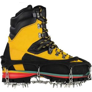 LimitlessXme Schoenspikes voor sneeuw en glad ijs. Stijgijzers grootte met klauwen van roestvrij staal. 20 tanden voor outdoor sport, wandelen, wandelen in de winter (L)