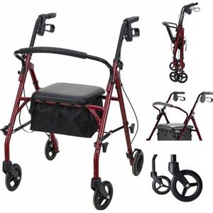 Medmotion - Rollator - Staal - Opvouwbaar - Comfortabele Zitting