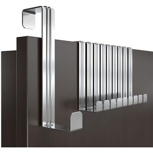 Menz Deurhaken, set van 10 roestvrijstalen ophanghaken, universele kapstok voor deur, robuuste kledinghaken, stevige hakenlijst