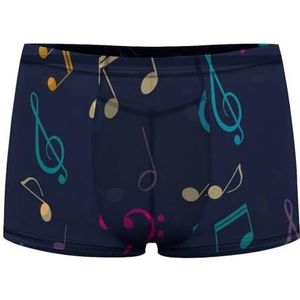 Muzikale Notes En Clefs Heren Boxer Slips Sexy Shorts Mesh Boxers Ondergoed Ademend Onderbroek Thong