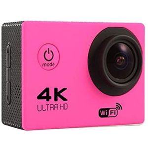 2.0"" H16-6S Actiecamera HD, 720p Waterbestendig DVR WiFi Sport Camera, Remote Control Action Dash Camera, Loop Noting Video Camcorder(Color:Pink)