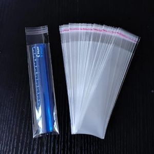 100 Stuks Hersluitbare Zelfklevende Doorzichtige Plastic Zakken voor Sieraden Snoep Koekjes Cadeaupapier, Kleding Accessoires, Organizer-Bruikbaar formaat-20x26cm