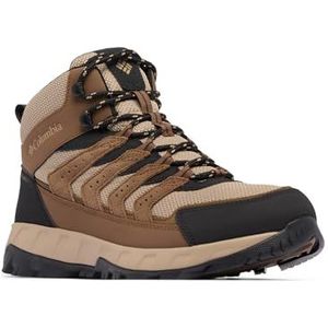 Columbia Strata Trail Mid waterdichte wandelschoen voor heren, Donkerbruin/Kaki II, 43.5 EU