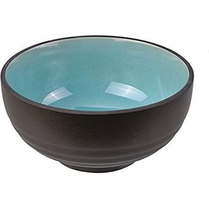 Tokyo Design Studio Glassy Turquoise Bowl 16,2 x 7,8 cm, porseleinen blauw, 16,2 x 7,8 x 7,8 cm