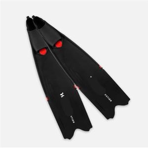 Duikvinnen Professionele onderwatervissers Freediving-vinnen PP TPR Scuba Sports Snorkel Lange duikvin ( Color : Red , Size : S 36-38 )