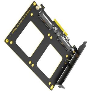 SELVFZ Twee SFF 8639 HDDs naar PCIe4.0 8X Adapter PCIe Bifurcatie Voor Computer Verbinding En Uitbreiding Twee Adapter