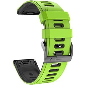 Horlogeband, For Quickfit Watch Band 22mm Smart Silicone Replacement WatchBands (Color : Coal Black, Size : 26MM)